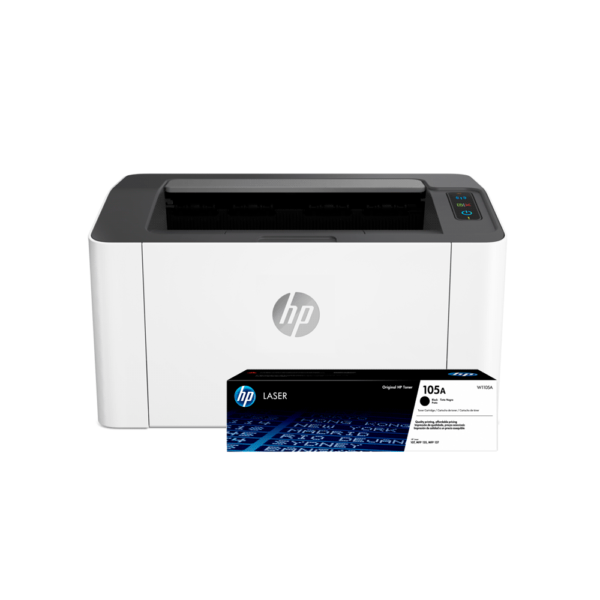 IMPRESORA HP LASERJET 107W IMP/USB/WIFI 220V CAB/USB + TONER HP  105A NEGRO W1105