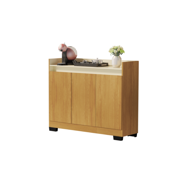 Aparador Buffet Real 3 Puertas Miel/Perola Primus