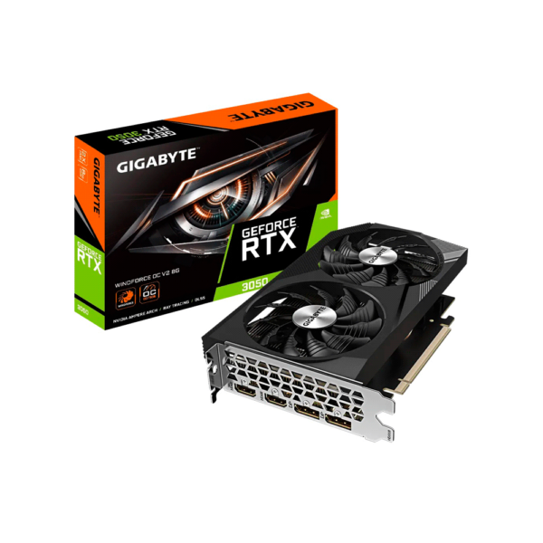 Placa De Video Gigabyte Rtx 3050 Windforce Oc V2 8G Gddr6 Gv-N3050Wf2Ocv2-8Gd