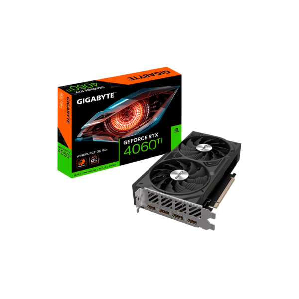 Placa De Video Gigabyte Rtx 4060Ti Windforce Oc 16G Gddr6 Gv-N406Twf2Oc-16Gd