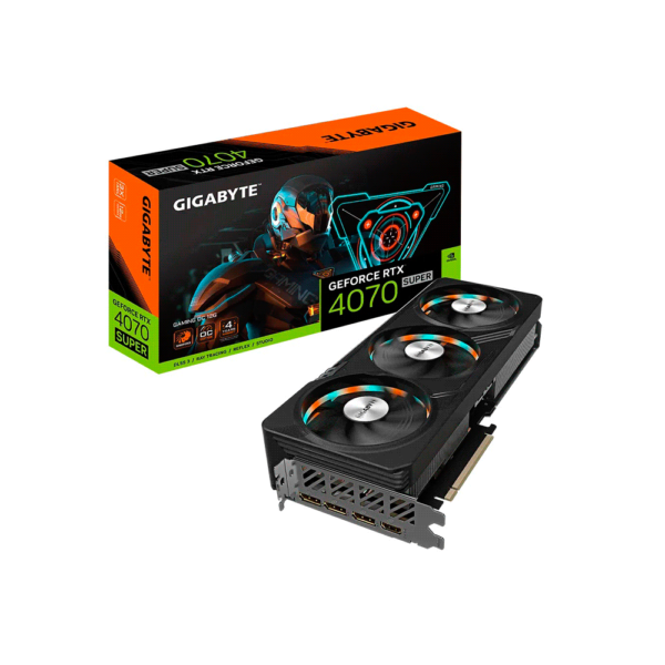 PLACA DE VIDEO GIGABYTE RTX4070 SUPER GAMING OC 12GB GDDR6X GV-N407SGAMING OC-12GD