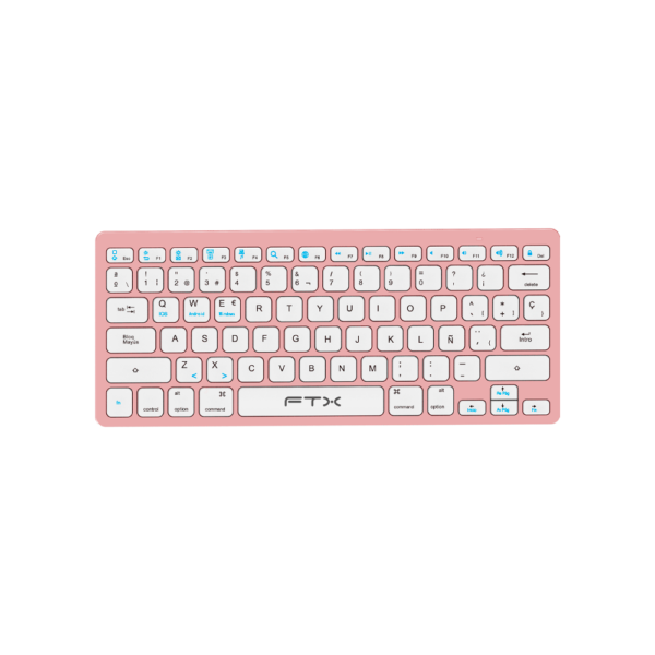TECLADO FTX WIRELESS FTXB1000 ULTRA SLIM POR/ROSA