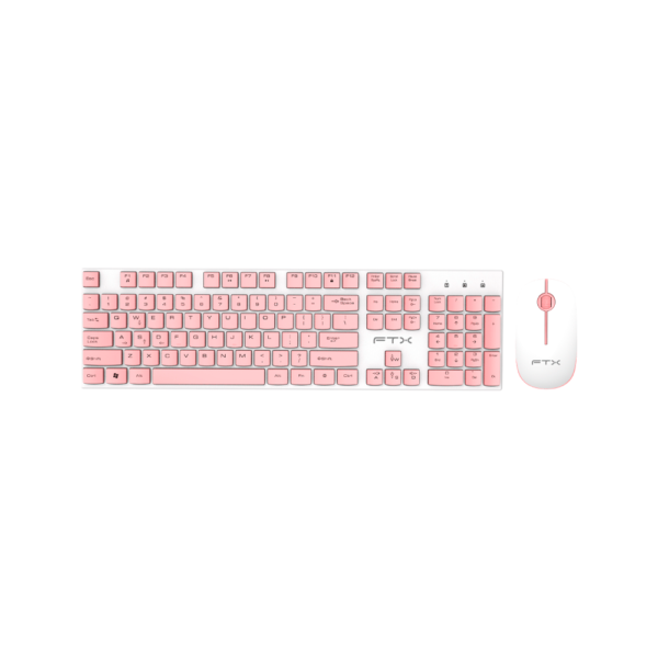 TECLADO + MOUSE FTX WIRELESS FTXGK600 POR BLA/ROSA