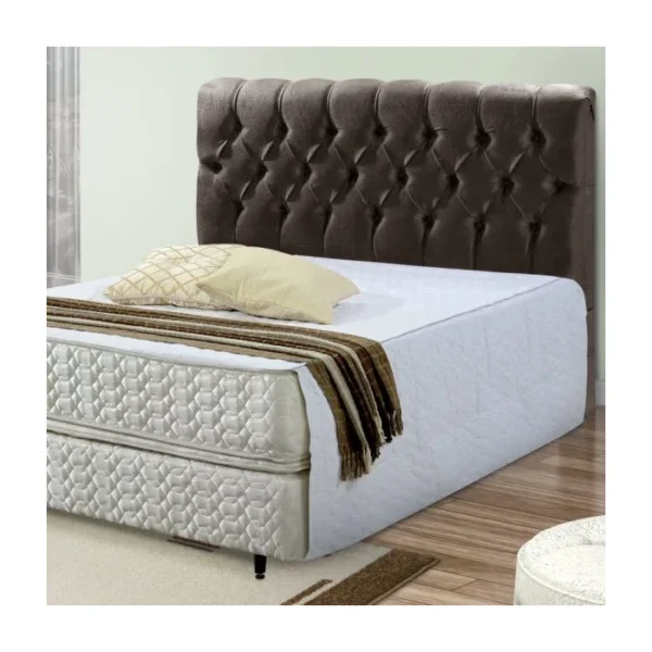 CABECERA 1.60 QUEEN MILAO VELUDO MARRON ARTFLEX