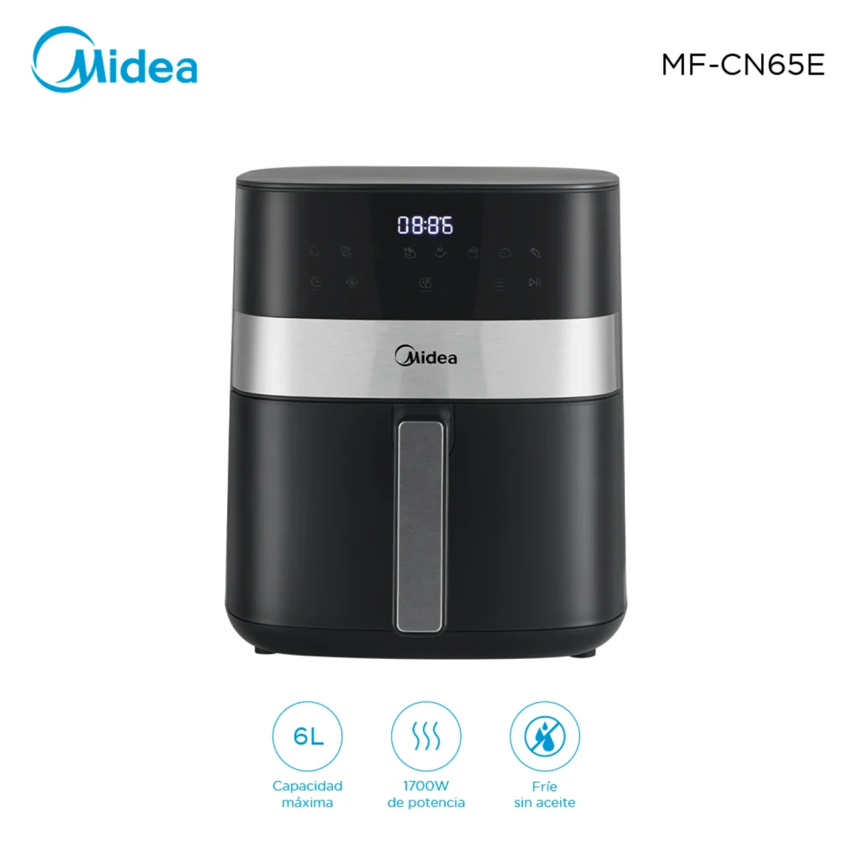 Freidoria sin aceite Air Fryer Midea 6litros