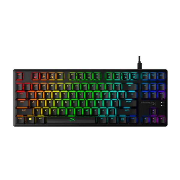 TECLADO GAMER USB HYPERX 4P5P1AA#ABA ALLOY ORIGINS CORE MECANICO AQUA INGLES RGB