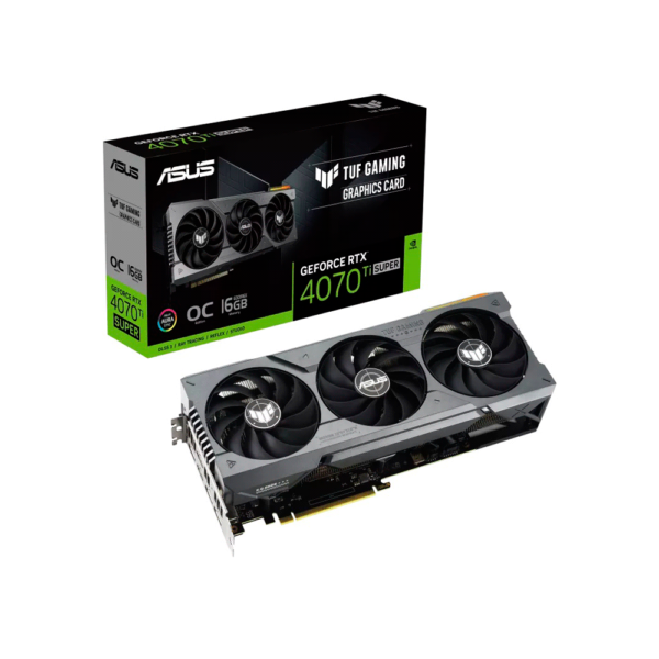 PLACA DE VIDEO ASUS RTX4070TI SUPER GAMING OC 16GB GDD6X TUF-RTX4070TIS-O16G-GAMING