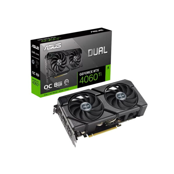 PLACA DE VIDEO ASUS RTX 4060TI DUAL OC 8GB EVO ASUS DDR6 DUAL-RTX4060TI-O8G-EVO