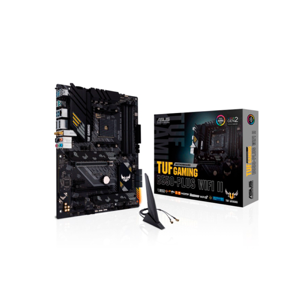 PLACA MADRE ASUS AM4 B550-PLUS WIFI II TUF GAMING S/R/HDMI/DP/2M2/DDR4/USB/ATX