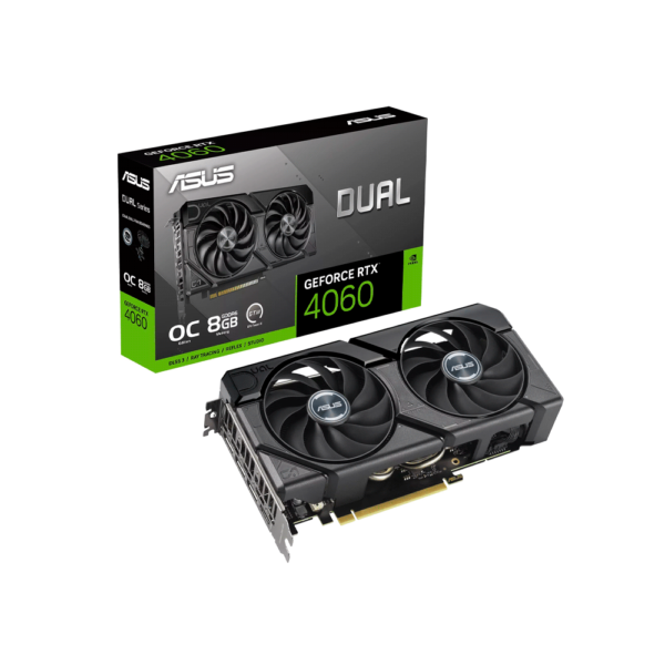 PLACA DE VIDEO ASUS  RTX4060 DUAL OC 8GB EVO GDDR6 DUAL-RTX4060-O8G-EVO