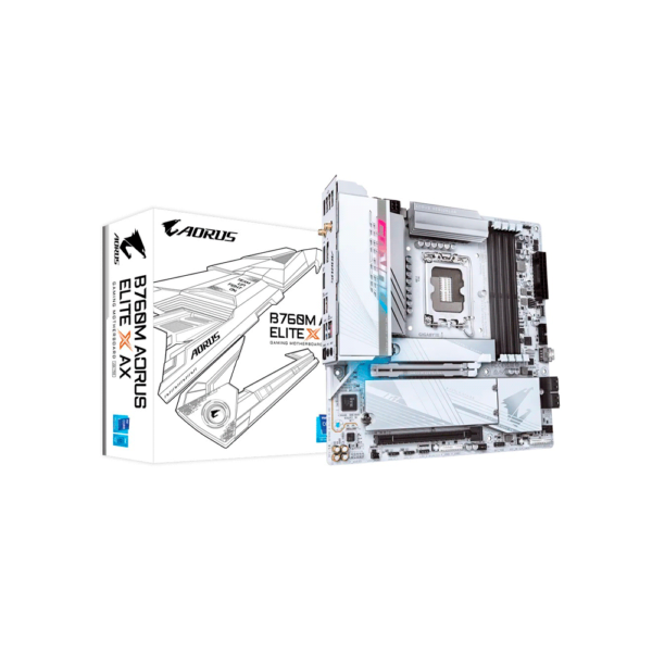 PLACA MADRE GIGABYTE 1700 B760M AORUS ELITE X AX S/R/HDMI/DP/2M2/WIFI/DDR5/US