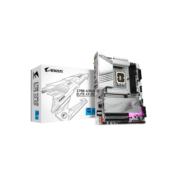 PLACA MADRE GIGABYTE 1700 Z790 AORUS ELITE AX ICE DDR5 S/R/HDMI/DP/4M2/WIFI/USB