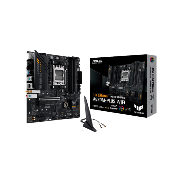 PLACA MADRE ASUS AM5 A620M-PLUS WIFI DDR5 TUF GAMING S/R/HDMI/DP/2M2/USB3.2/MATX