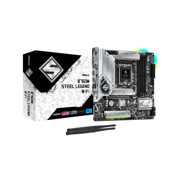 PLACA MADRE ASROCK 1700 B760M STEEL LEGEND WIFI DDR5 S/R/HDMI/DP/3M2/USB3.2/MATX