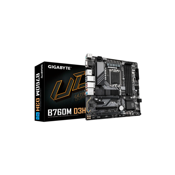 PLACA MADRE GIGABYTE 1700 B760M D3H DDR5 V/S/R/HDMI/DP/2M2/USB3.2/ MATX