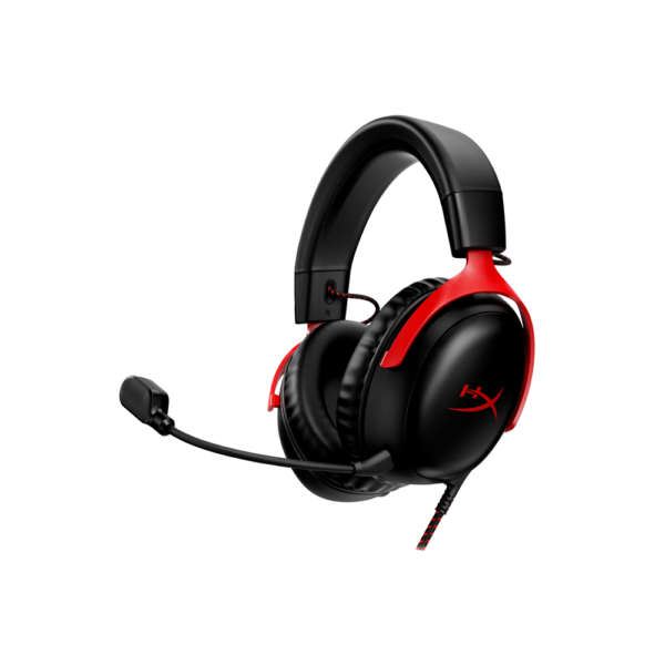 AURICULAR CON MICROFONO GAMER HYPERX 727A9AA CLOUD III HEADPH 3.5MM/ANC/ROJO-NEGRO