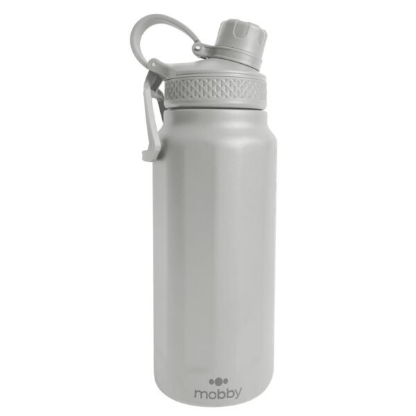 BOTELLA DEPORTIVA 750ML DOBLE PARED BLANCO MOBBY