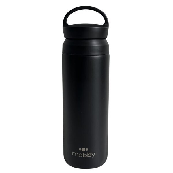 BOTELLA DEPORTIVA 500ML C/FILTRO NEGRO MOBBY