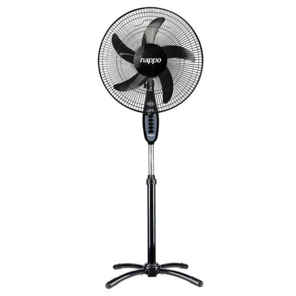 Ventilador De Pie Nappo 16" Negro 5 Aspas Nvp-068 | Nvp-153
