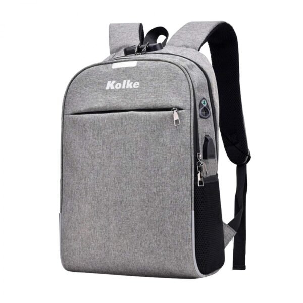 Mochila Anti-Robo City Con Candado Kvm-339 Gr Claro