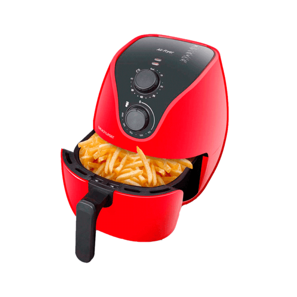FREIDORA SIN ACEITE MULTILASER CE083USA 4L 1500W 127V ROJO
