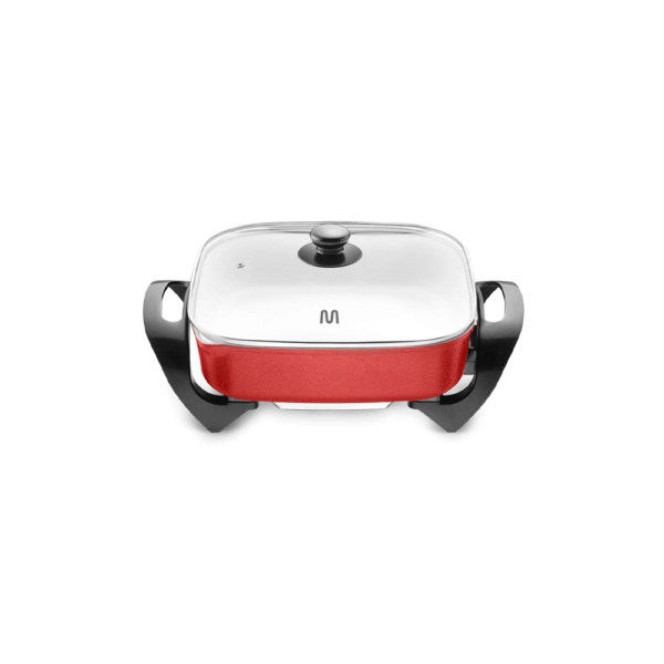 OLLA ELECTRICA CUADRADA 4L MULTILASER CE112USA 1250W 127V CERAMICO ROJO
