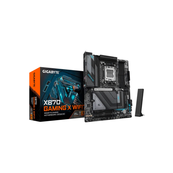 PLACA MADRE GIGABYTE  AM5 X870 GAMING X WIFI7 DDR5 S/R/HDMI/3M2/USB3.2/ATX