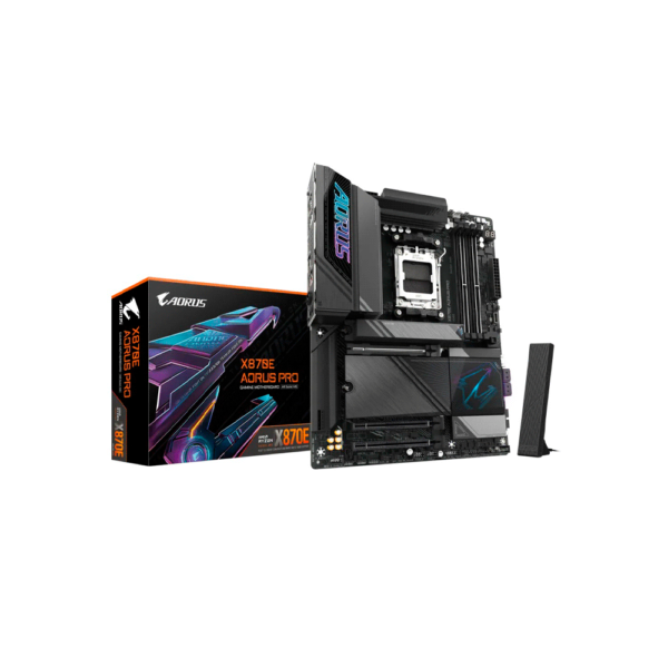 PLACA MADRE GIGABYTE AM5 X870E AORUS PRO DDR5 S/R/HDMI/4M2/WIFI/USB3.2/ATX