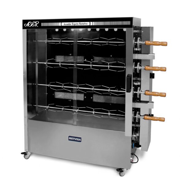 Spiedo Rotativo para Pollo Metvisa 40Kg - 4 Espetos