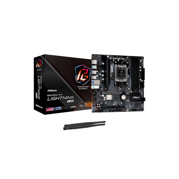 MB AM5 B650M PG LIGHTNING WIFI DDR5 ASROCK S/R/HDMI/DP/3M2/USB3.2/MATX