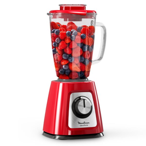 Licuadora Moulinex Lm430 2V 1,75L 800W Vaso Vidrio Roja