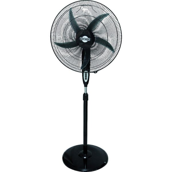 Ventilador Tokyo De Pie Negro Bravisimo 3 Velocidades Vetofs50K