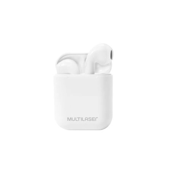 AURICULAR CON MICROFONO MULTILASER PH326 AIRBUD BT/MIC/TWS/BLANCO